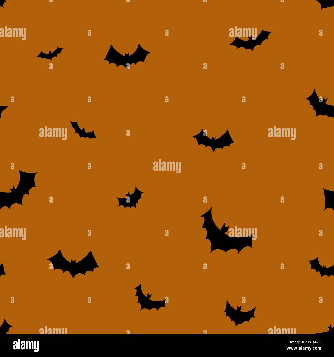 vector black flying bats silhouettes seamless pattern Stock Vector ...
