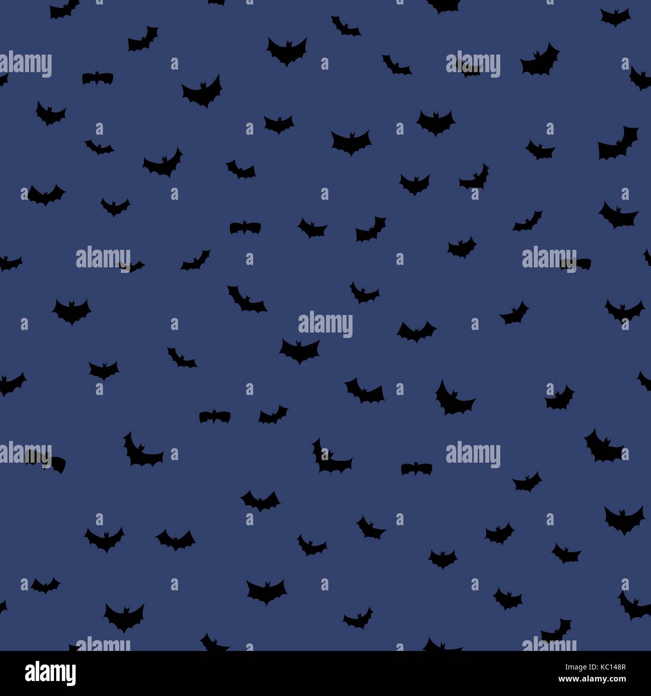 vector black flying bats silhouettes seamless pattern Stock Vector ...