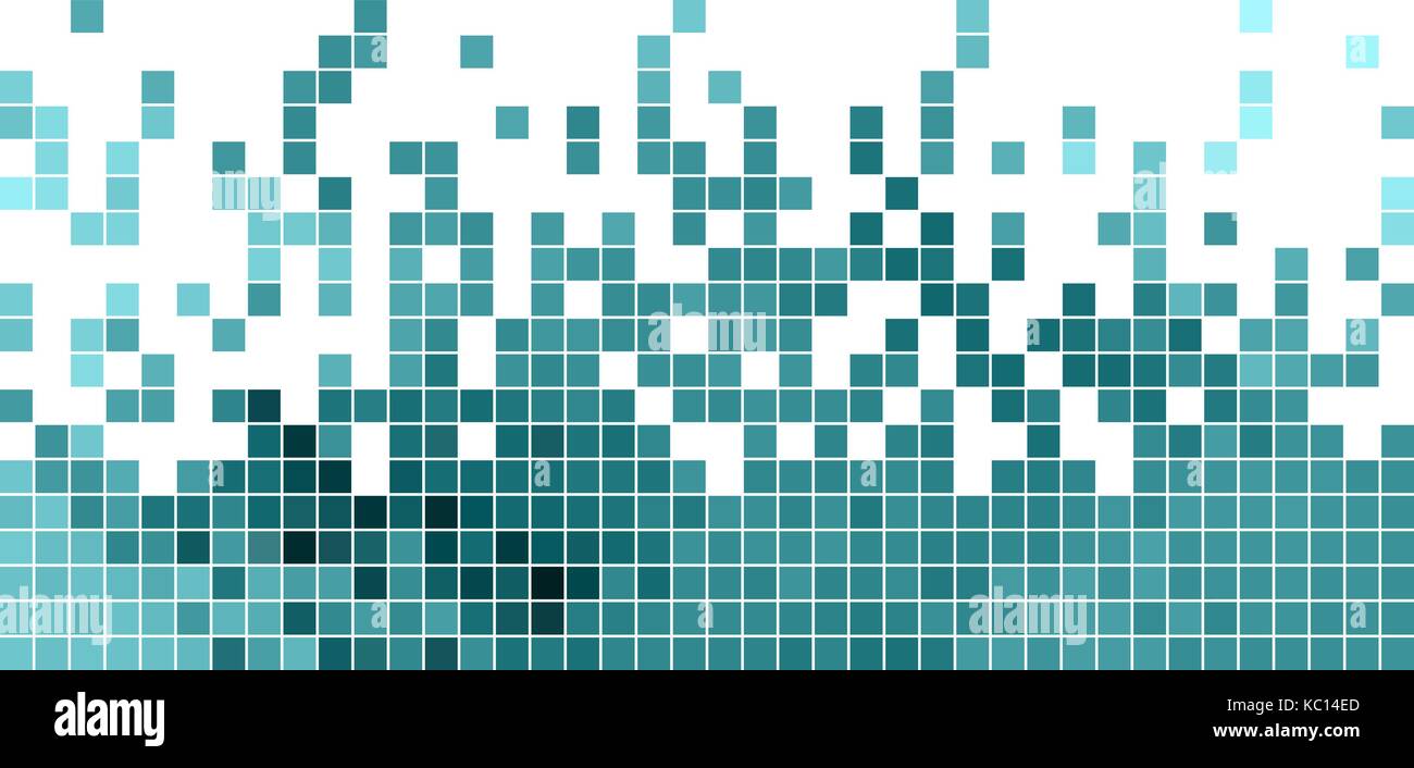 abstract vector square pixel mosaic background - blue Stock Vector ...