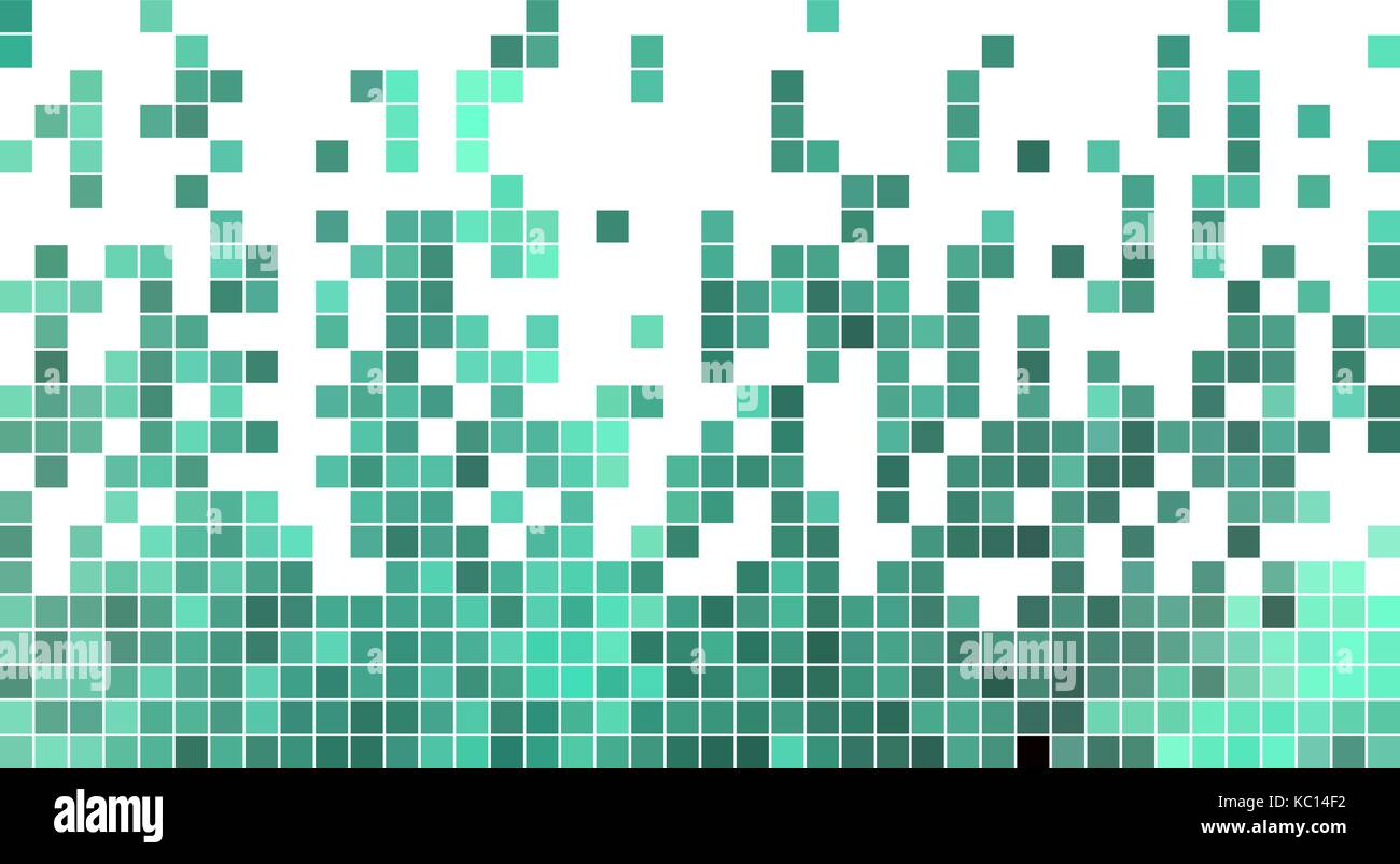 abstract vector square pixel mosaic background - blue Stock Vector ...