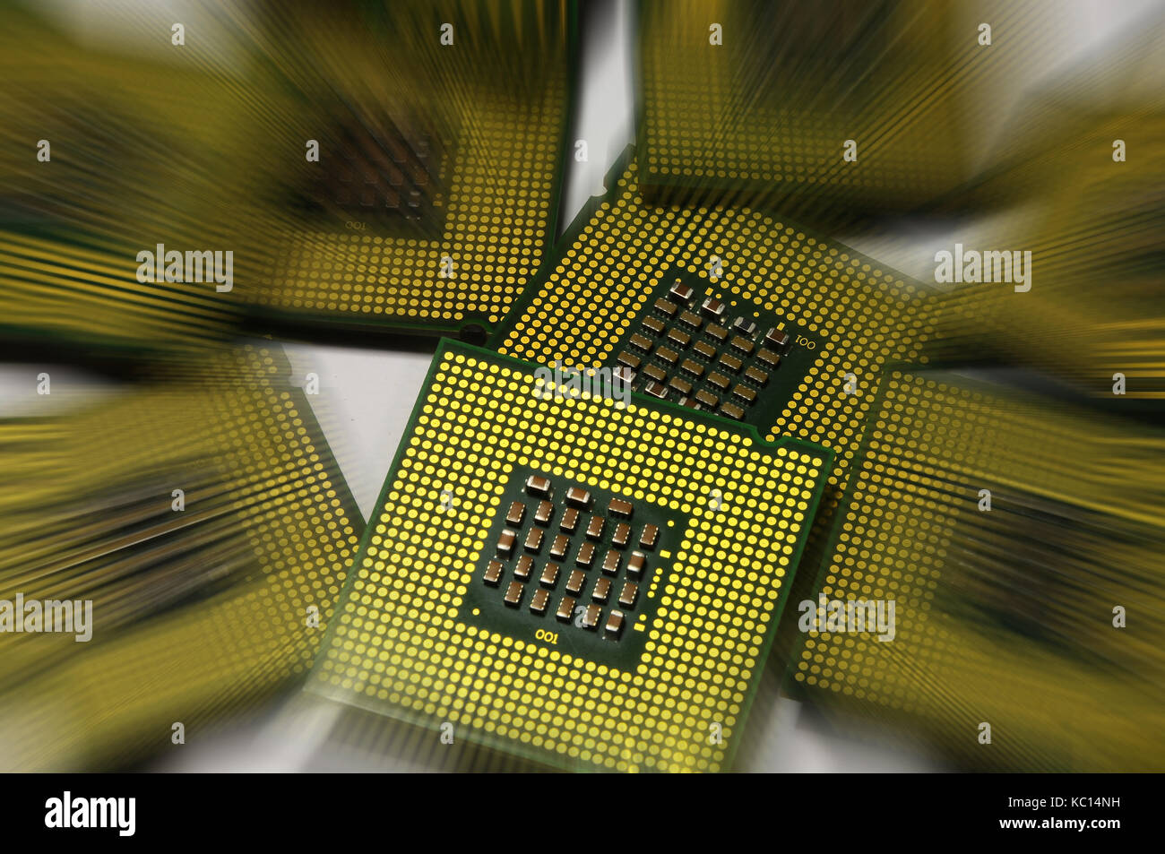 computer processors with lighting effects postproduction, background