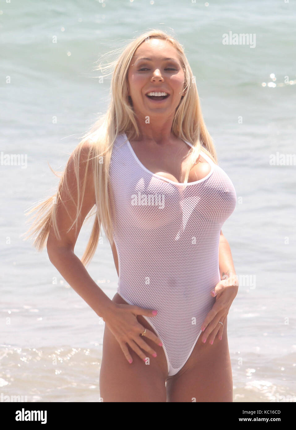 Celebrity Rehab' star Marey Carey poses on the beach in a see through  swimsuit Featuring: Mary Carey Where: Malibu, California, United States  When: 31 Aug 2017 Credit: WENN.com Stock Photo - Alamy