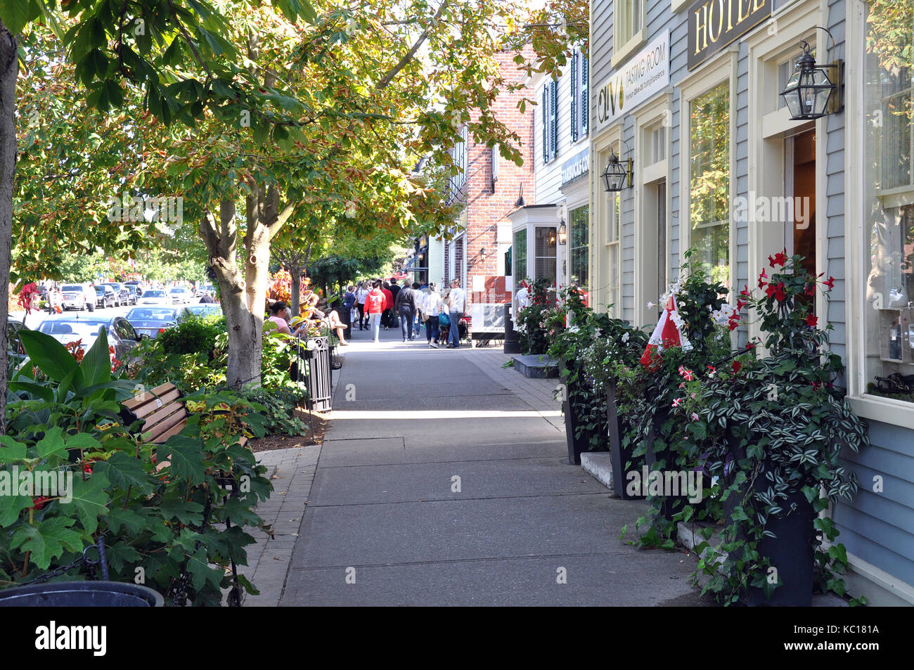 Niagara on the Lake, Ontario, Canada September 10, 2017 Sidewalk
