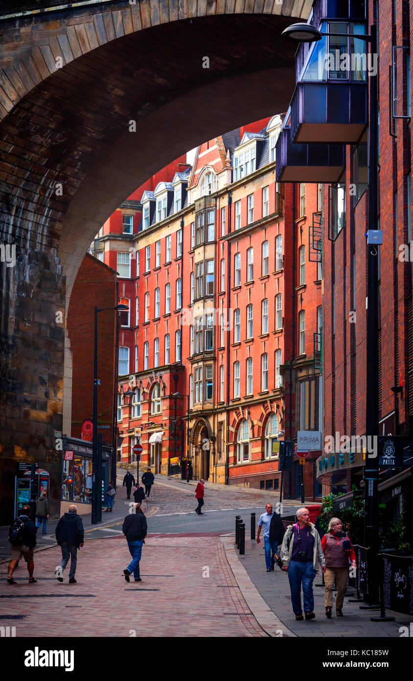 Milburn House built in 1905 in Side, Near Dog's Leap Stairs, Newcastle upon Tyne,  Tyne and Wear, Tyneside, England Stock Photo