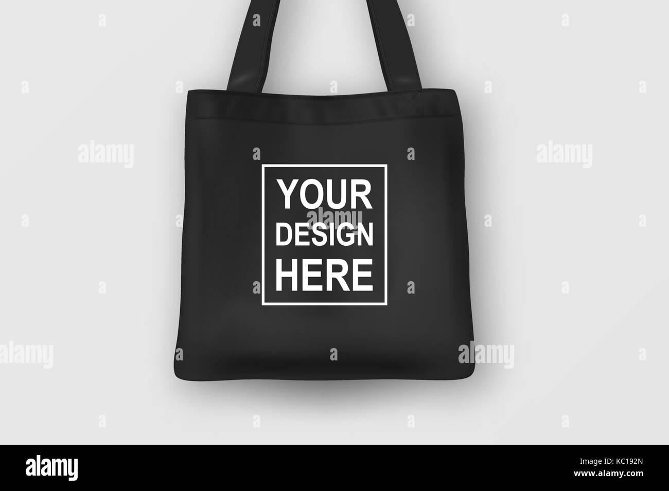 Download Realistic Vector Black Empty Textile Tote Bag Closeup Isolated On White Background Design Template For Branding Mockup Eps10 Stock Vector Image Art Alamy