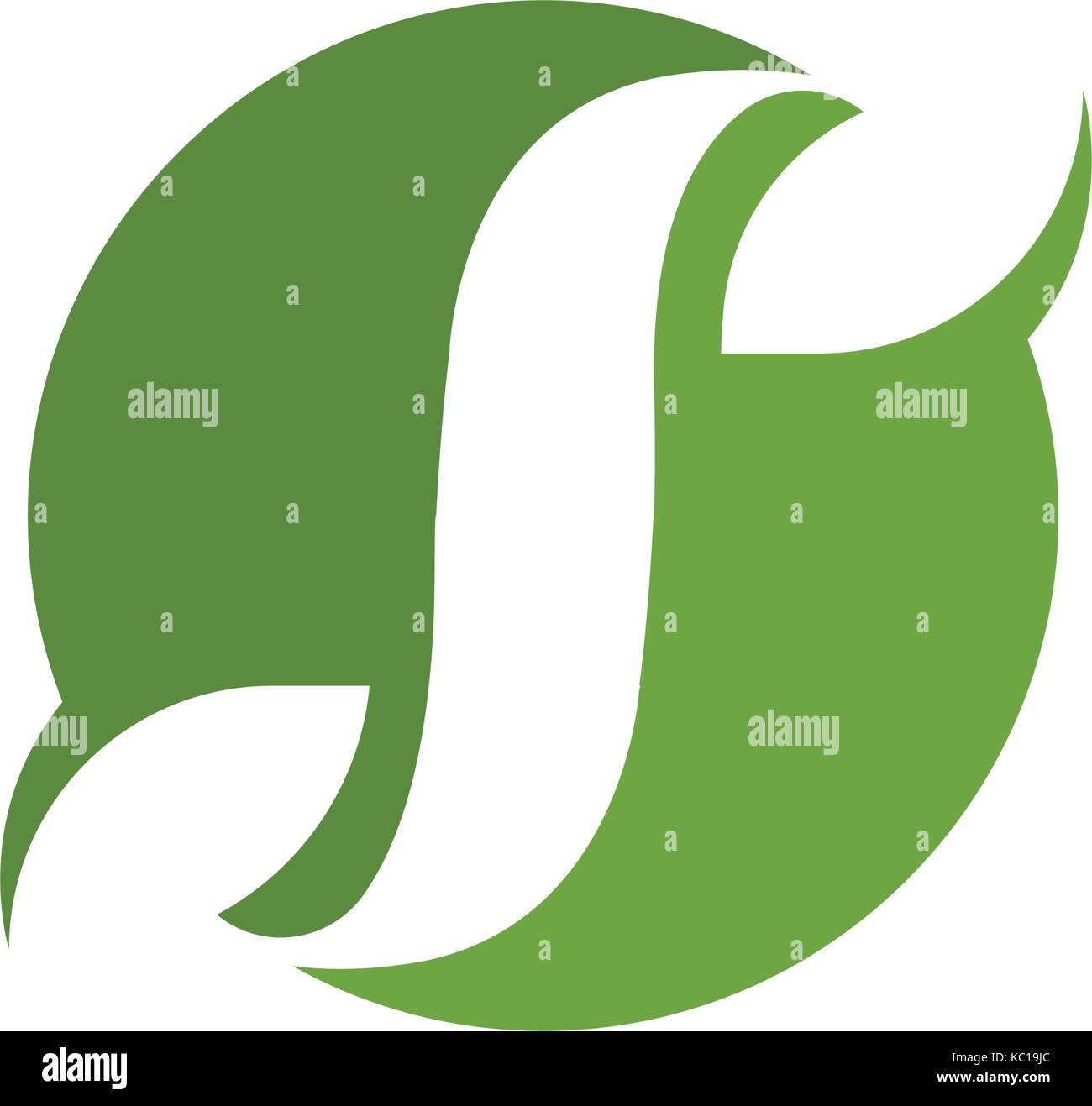Letter Logos of green tree leaf ecology nature element vector icon ...