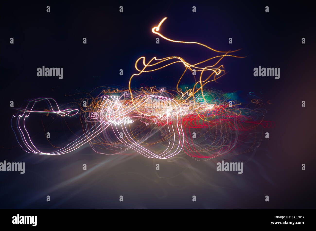 Abstract LongExposure Light Art Background Stock Photo Alamy