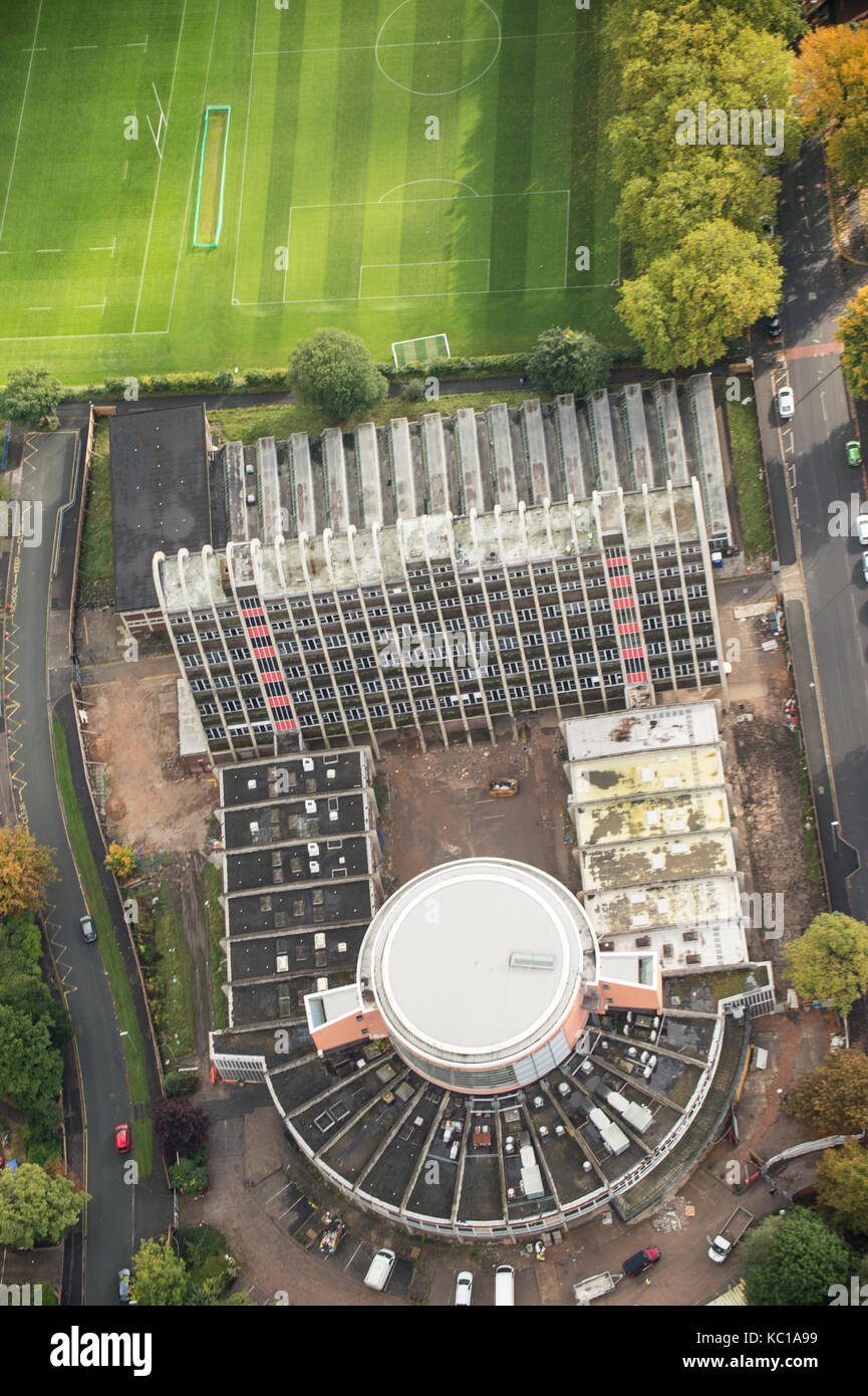 Aerial photo of Toastrack Building Manchester Stock Photo - Alamy
