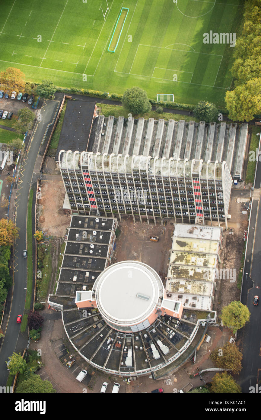 Aerial photo of Toastrack Building Manchester Stock Photo - Alamy