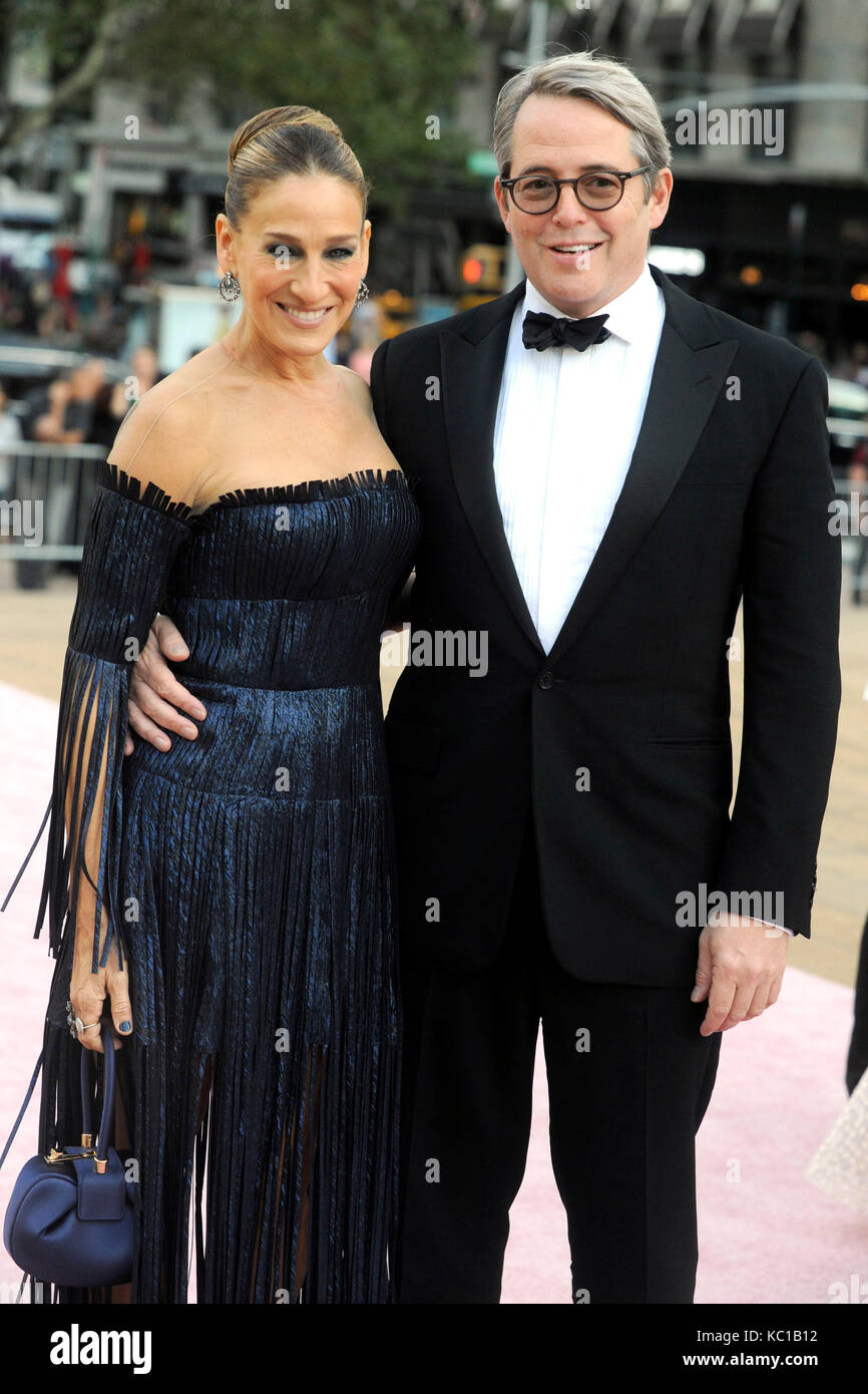 Sarah Jessica Parker and her husband Matthew Broderick attend the New