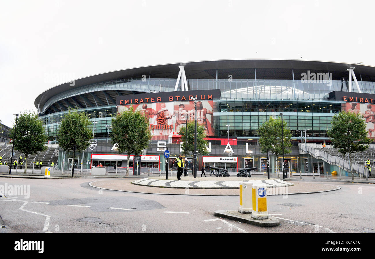 The Emirates Stadium home of Arsenal Football Club in Islington Highbury London England UK Stock Photo