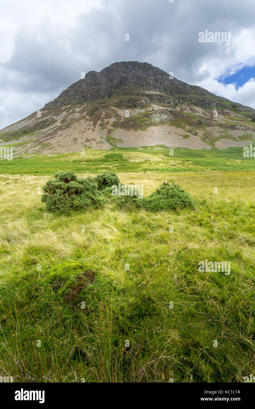 A landscape view of the area around Crummock Water, one of the lakes in the Lake District, Cumbria, United Kingdom. Stock Photo