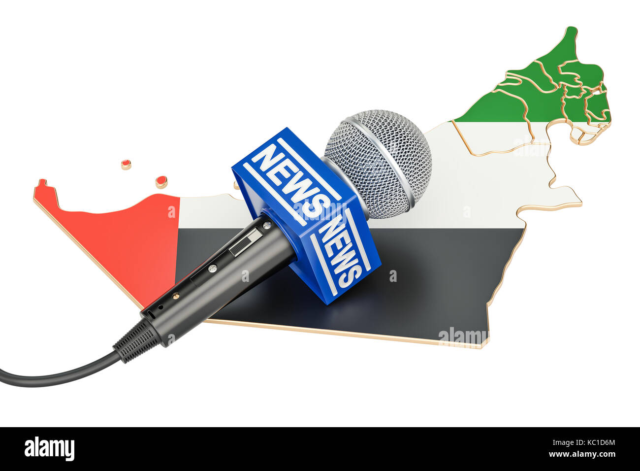 Arab journalist microphone hi-res stock photography and images - Alamy