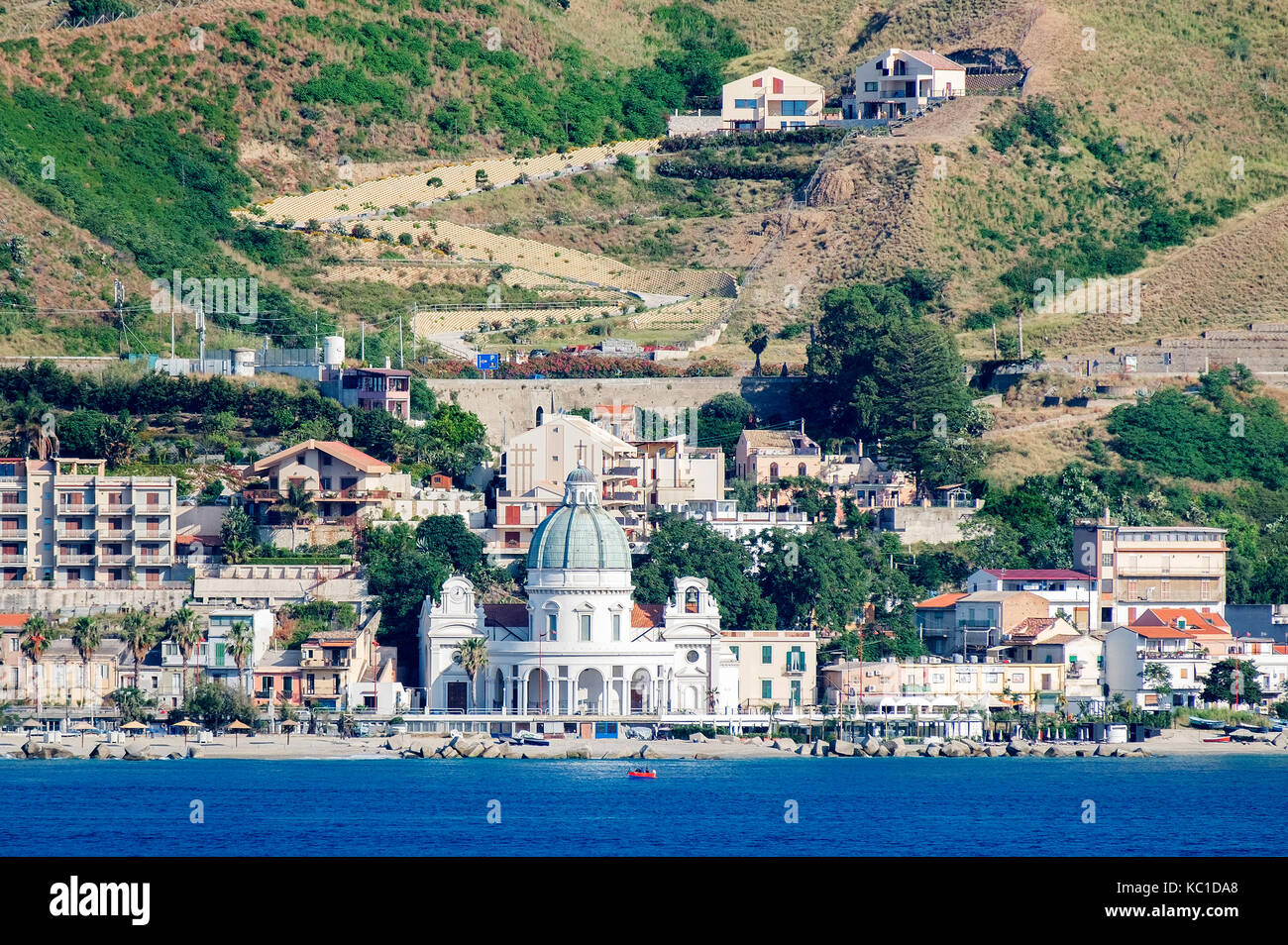 homes and aprtments on the outskirts of messina, island of sicily
