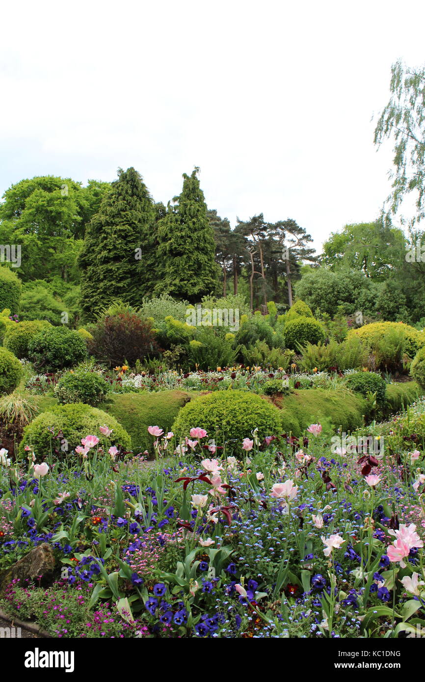 english country garden Stock Photo
