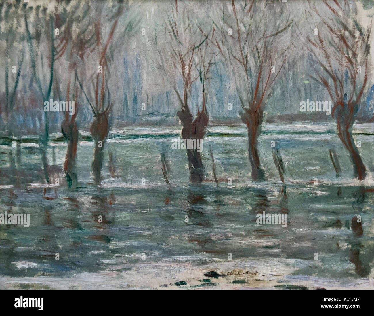 Claude Monet: Flood Waters (1896) Stock Photo
