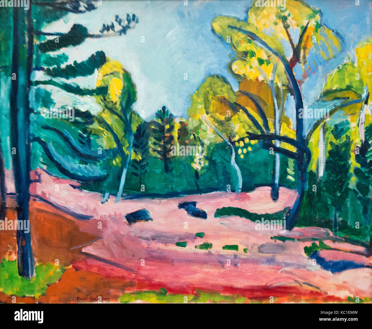 Henri Matisse: The Forest at Fontainebleau (1909) Stock Photo