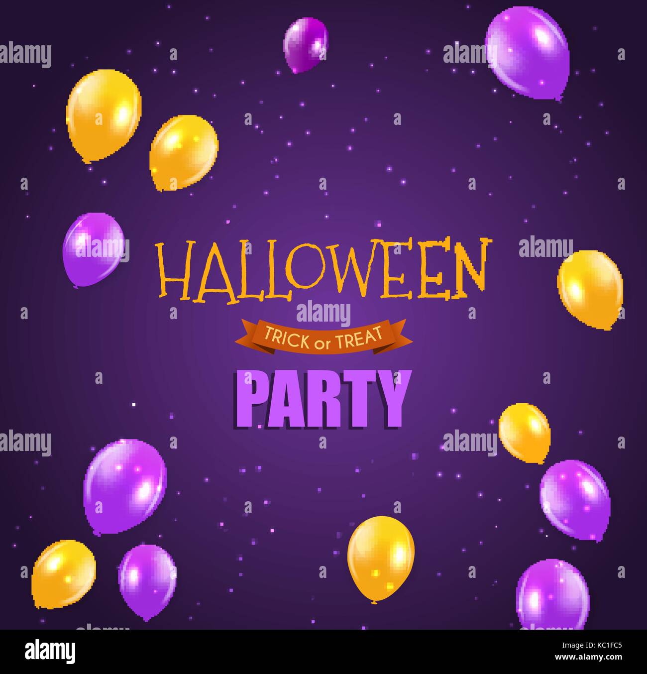 Halloween Party Background Template. Vector illustration EPS10 Stock ...