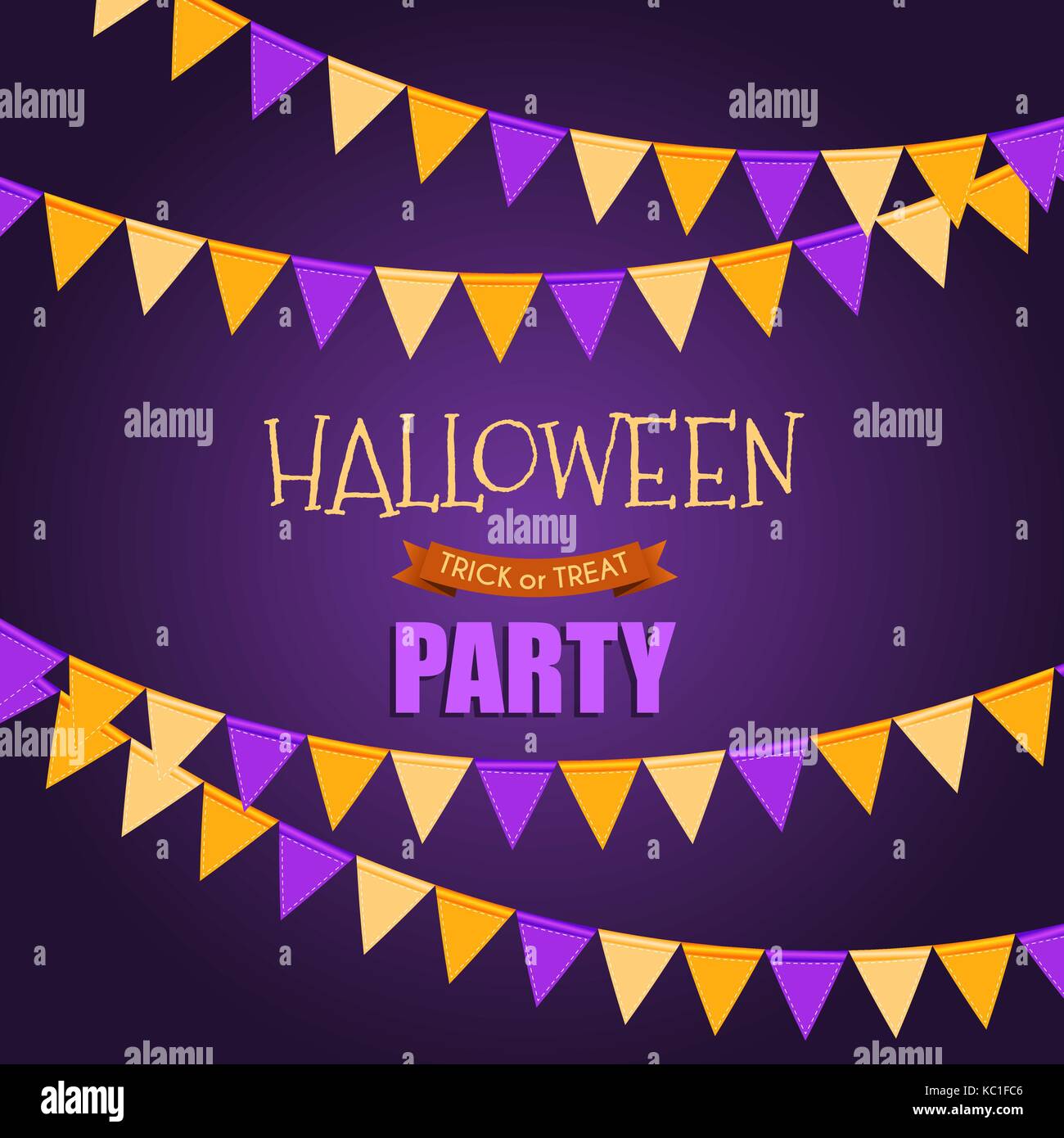 Halloween Party Background Template. Vector illustration EPS10 Stock ...