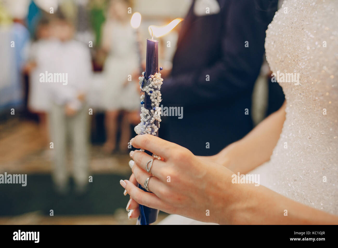 Young bride church hi-res stock photography and images - Alamy