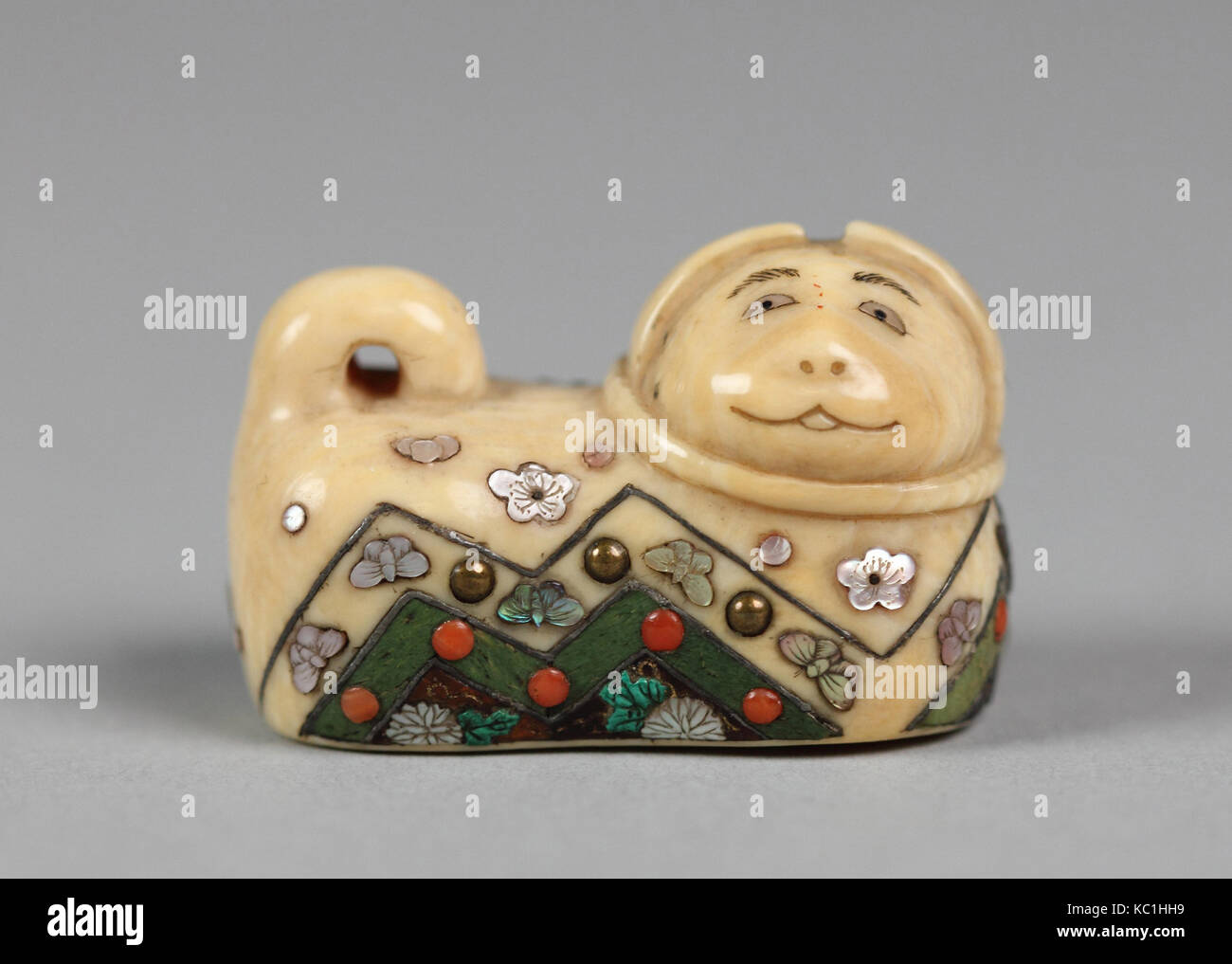 Dog Amulet (Inu Hariko), Shitayama, mid-19th century Stock Photo