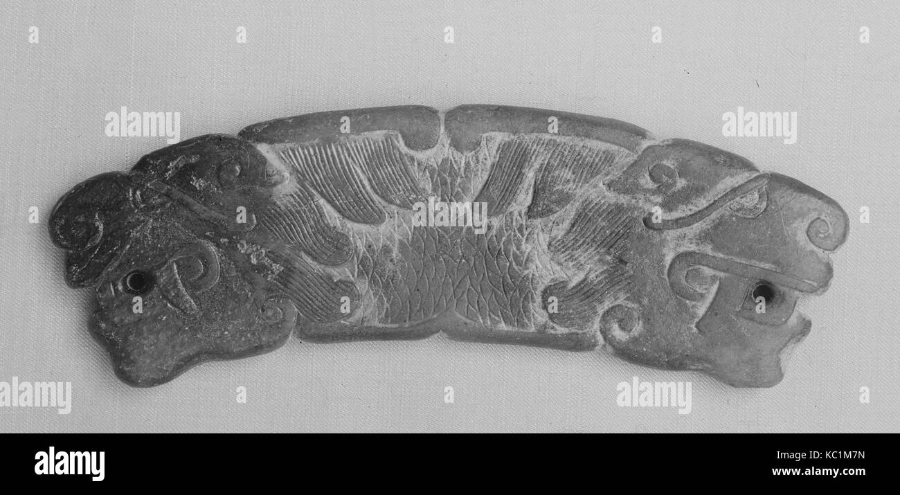 Girdle ornament, Han dynasty (206 B.C.–A.D. 220), China, Jade, H. 1 1/4 ...