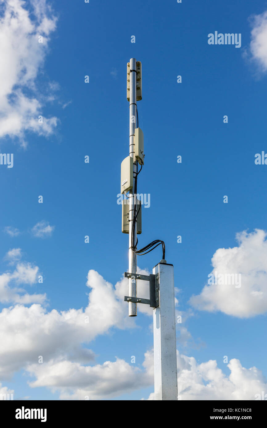 Wifi booster antenna. Norfolk, England. Stock Photo