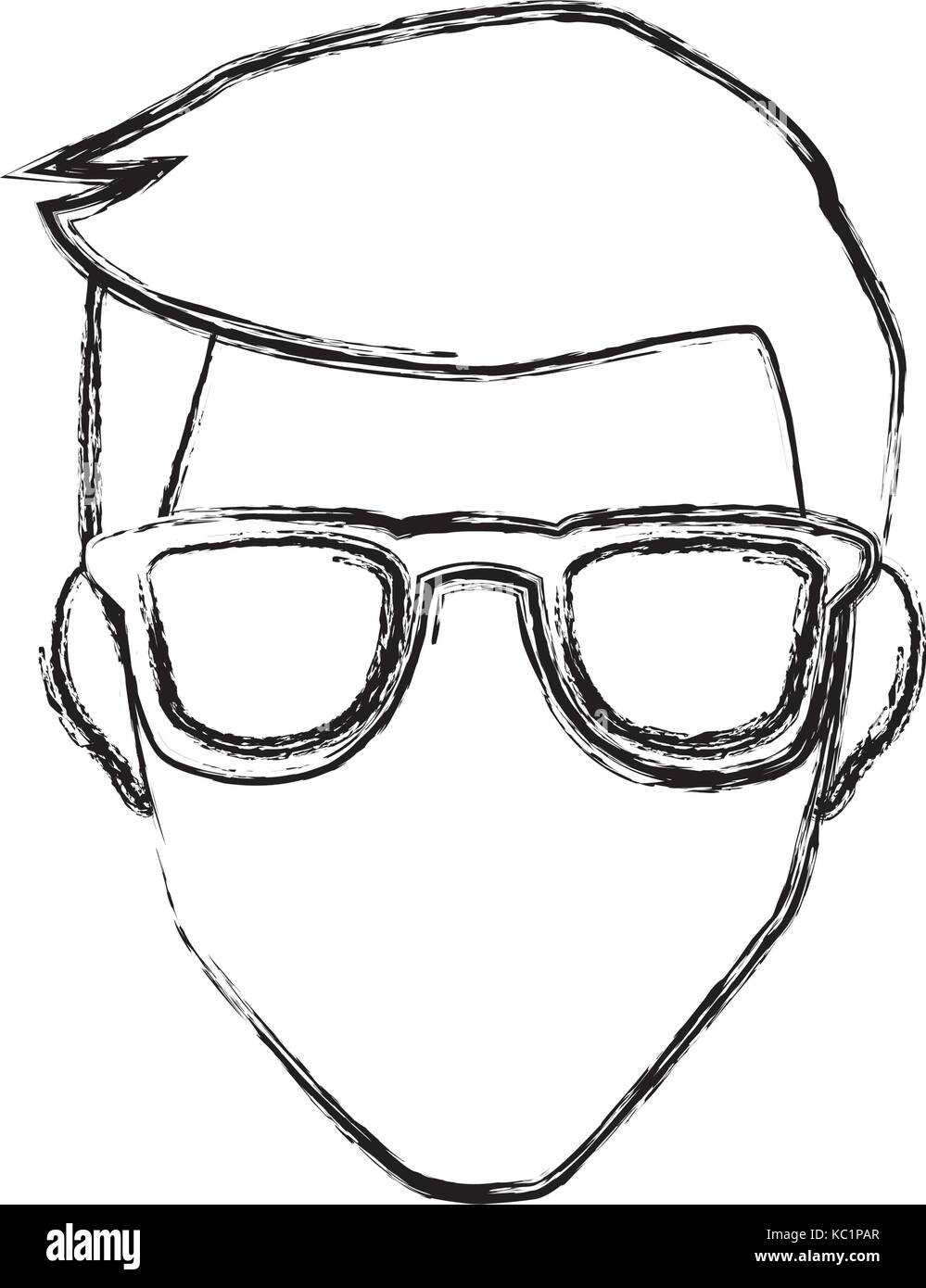 Man with glasses Stock Vector Image & Art - Alamy