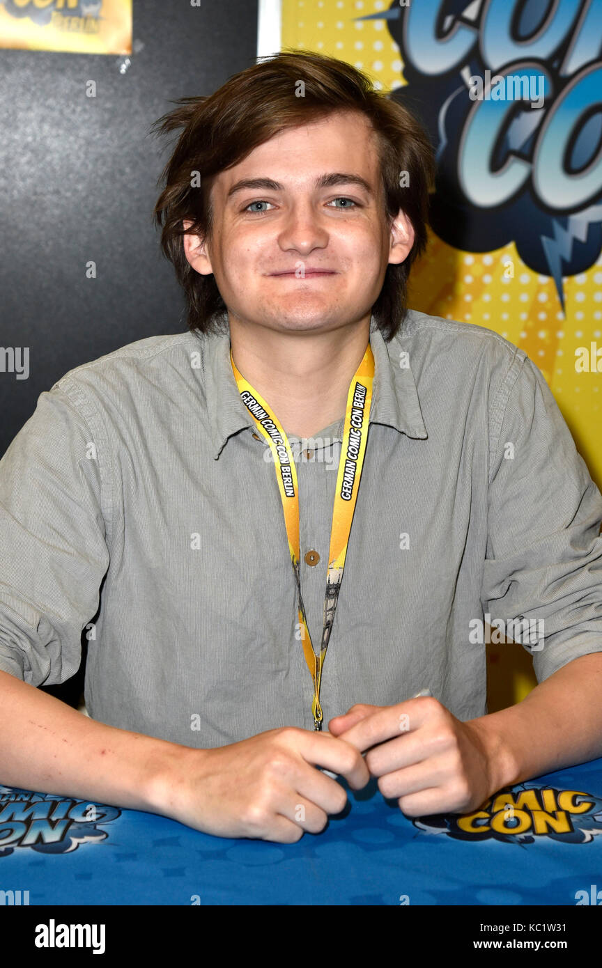 Jack Gleeson attends the 2nd German Comic Con 2017 at Messe Berlin on September 30, 2017 in Berlin, Germany. Stock Photo