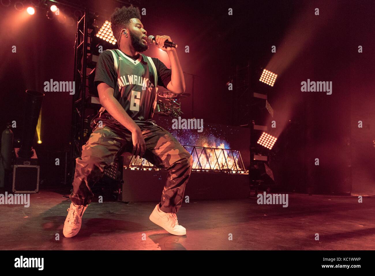 Khalid Rave Milwaukee, Wisconsin, USA. 18th Aug, 2017. Singer KHALID (KHALID ...