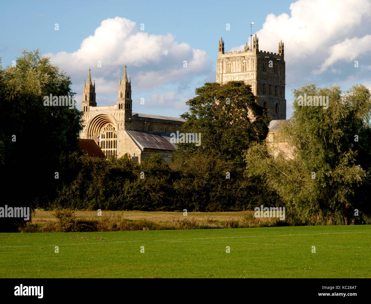 Tewkesbury Abbey, Gloucestershire, UK Stock Photo