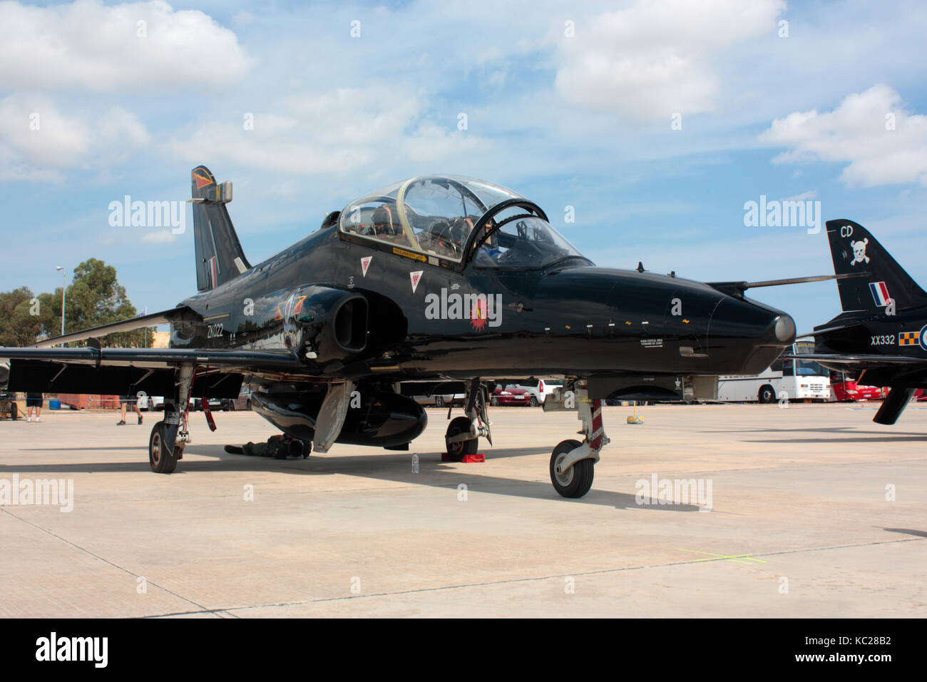 BAE Systems Hawk T2 military jet trainer of the Royal Air Force Stock Photo