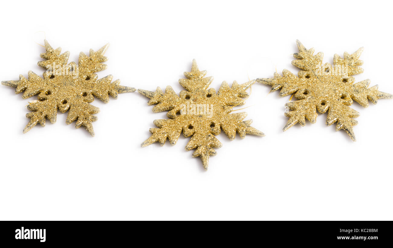 Isolated christmas stars on white Stock Photo - Alamy