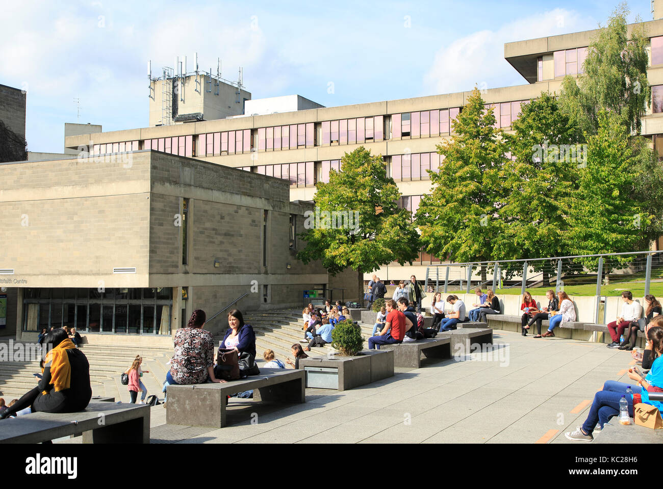 Buildings on the campus of University of East Anglia, Norwich, Norfolk