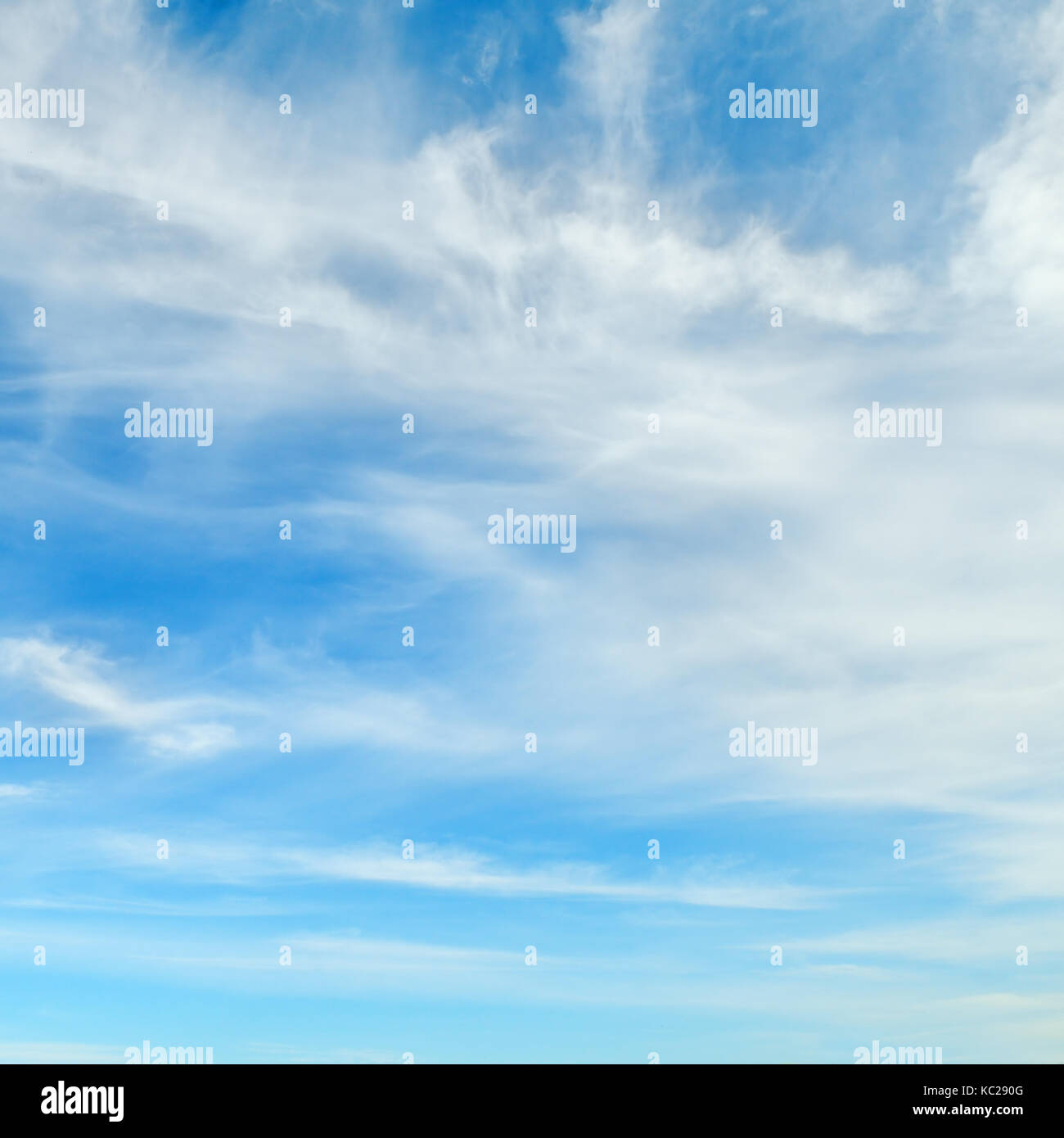 fluffy clouds in the blue sky Stock Photo - Alamy