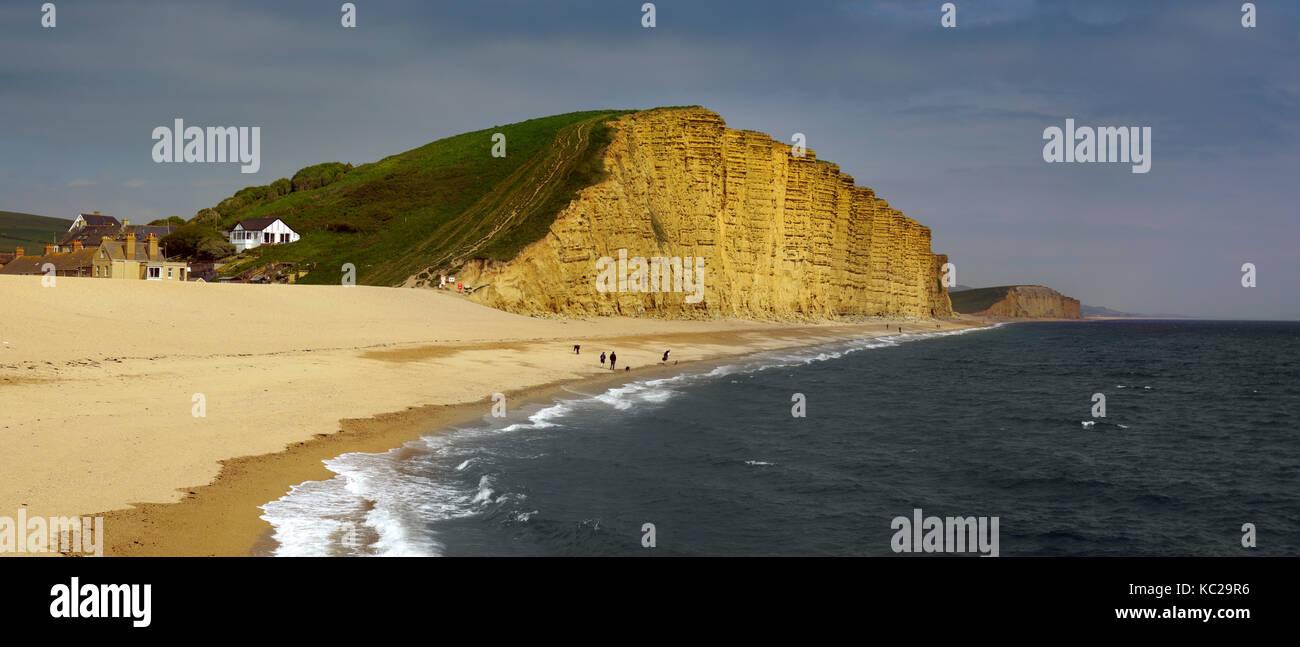 East Cliff and Bridport sands Stock Photo