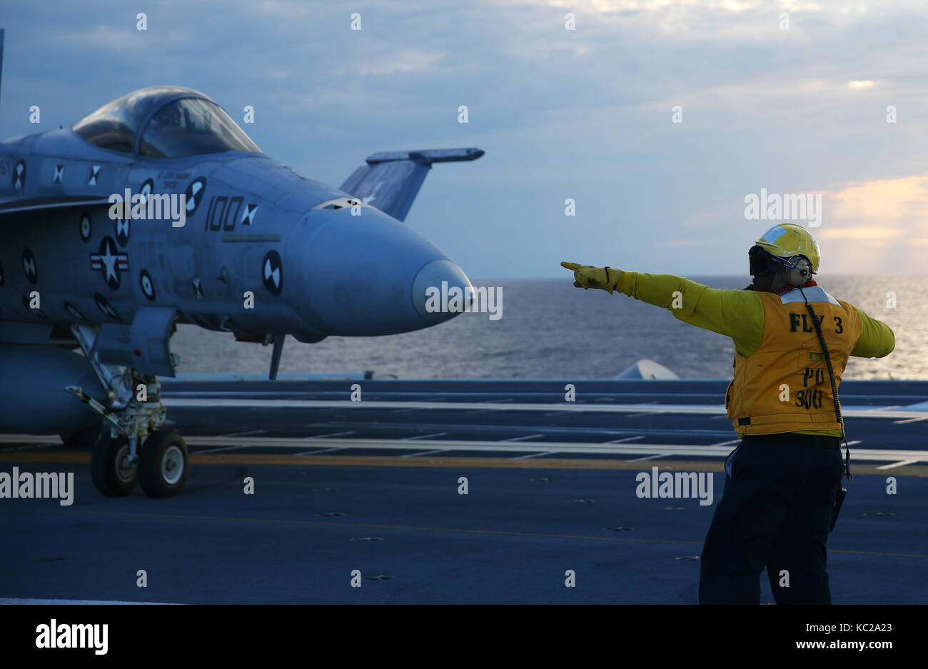 Aviation Boatswain's Mate (Handling) 1st Class Lonnie Hancock, assigned