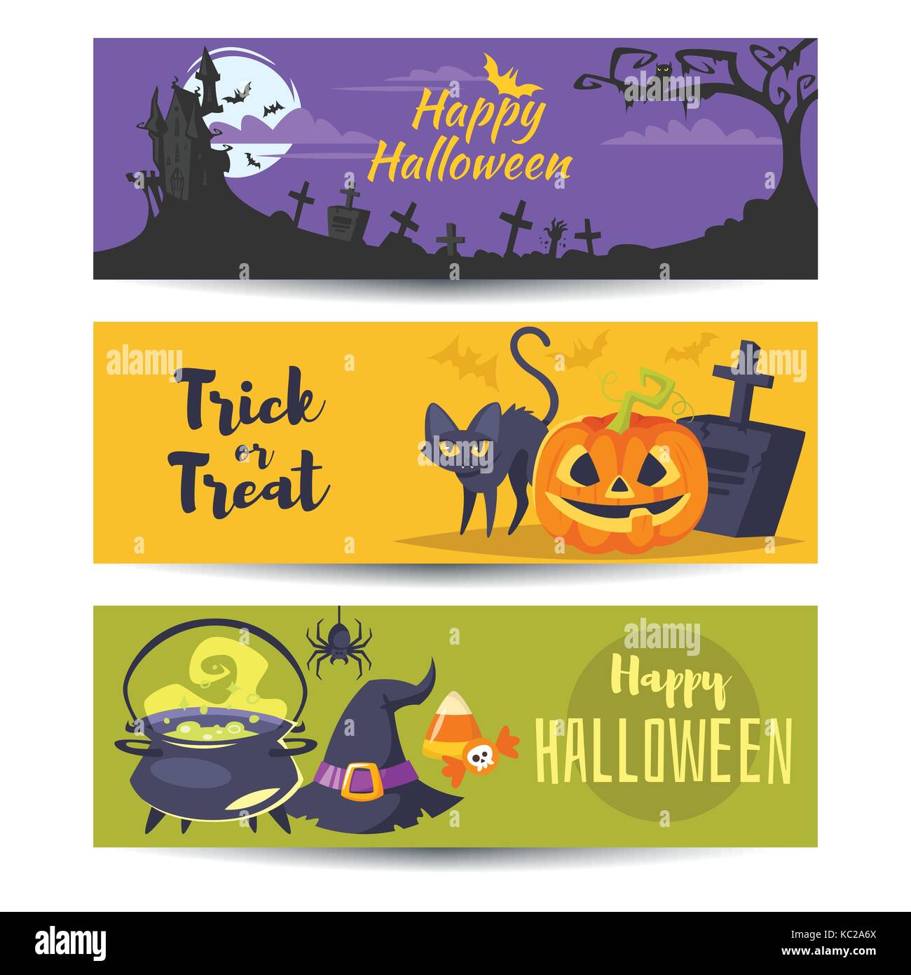 template for Halloween banner Stock Vector Image & Art - Alamy
