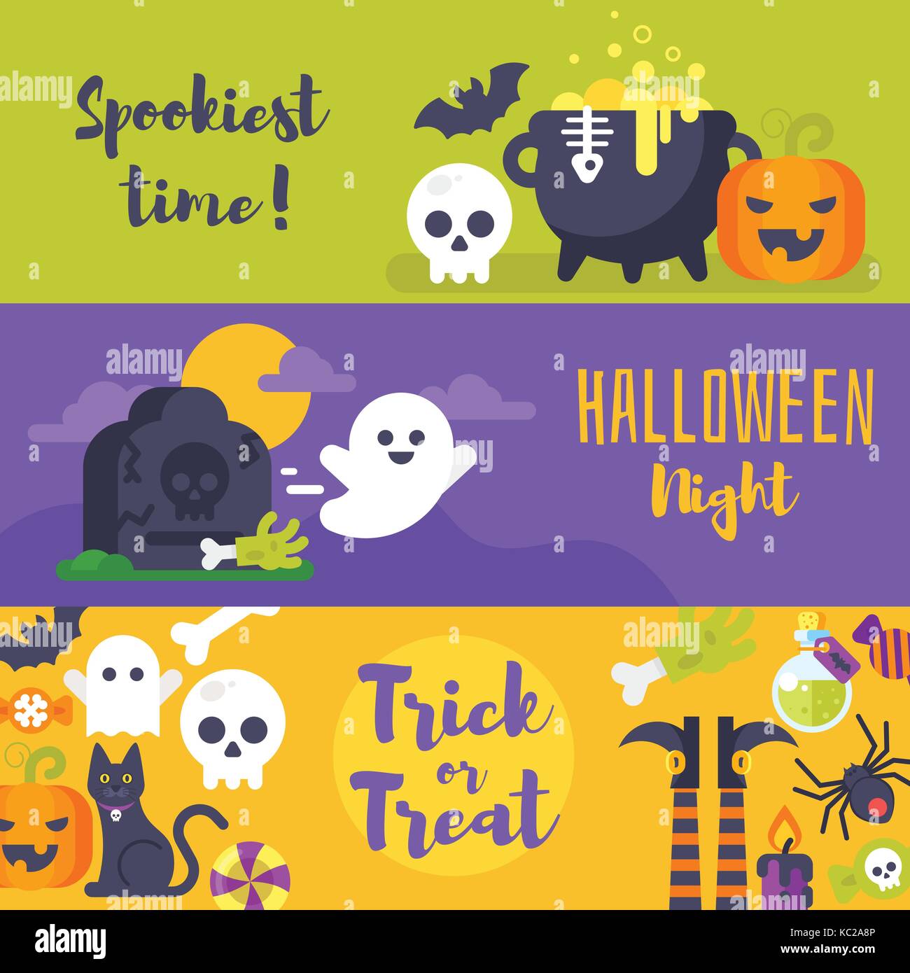 template for Halloween banner Stock Vector Image & Art - Alamy
