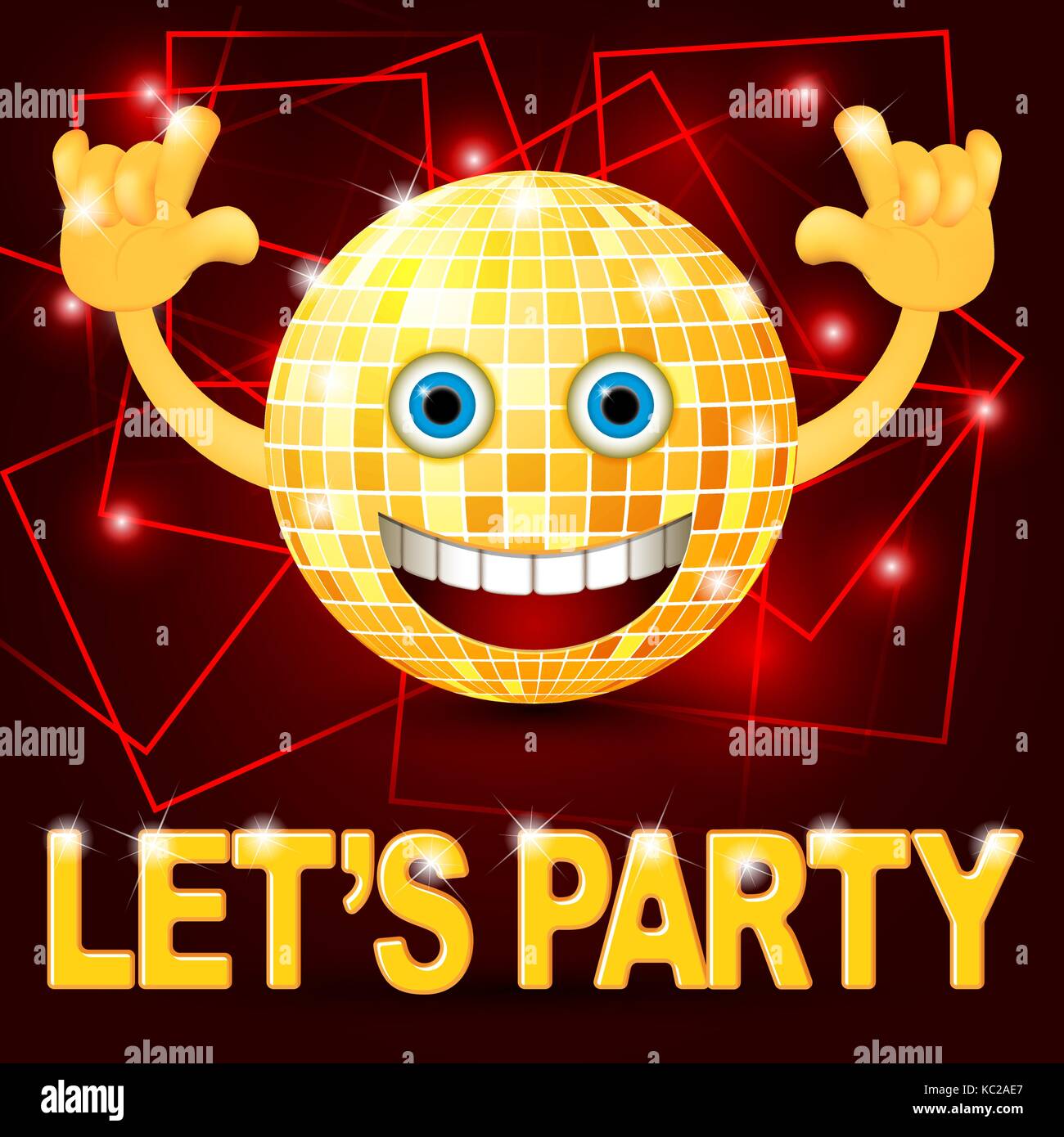 Birthday party face emoji emoticon icon hi-res stock photography and ...