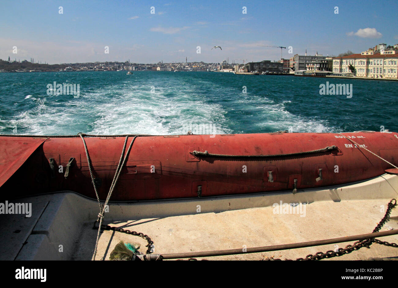 Istanbul as seen from a ferry boat on the Bosphorus Stock Photo - Alamy