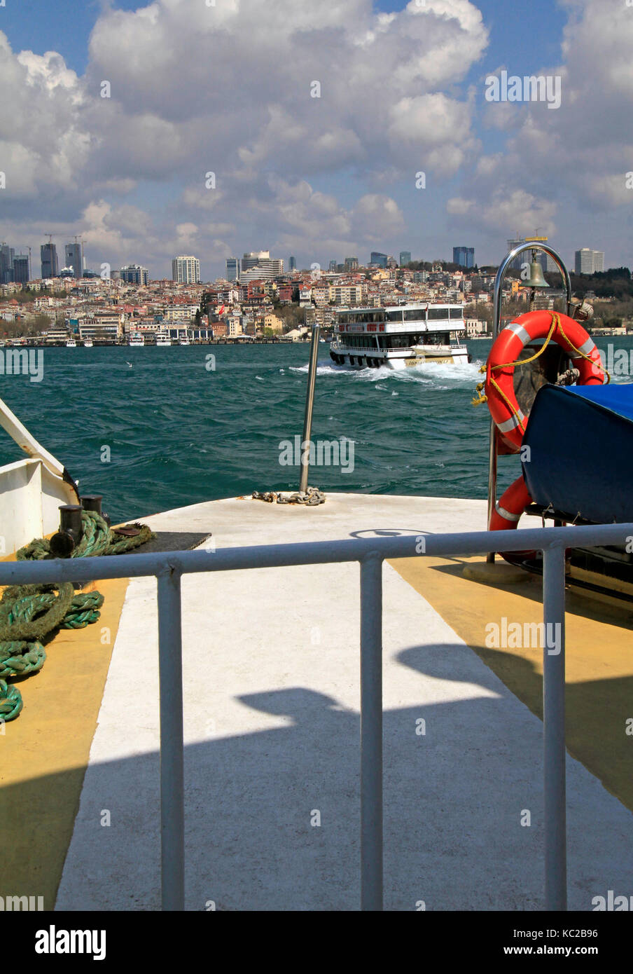 Istanbul as seen from a ferry boat on the Bosphorus Stock Photo - Alamy