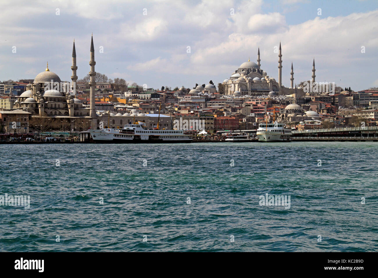 Istanbul as seen from a ferry boat on the Bosphorus Stock Photo - Alamy