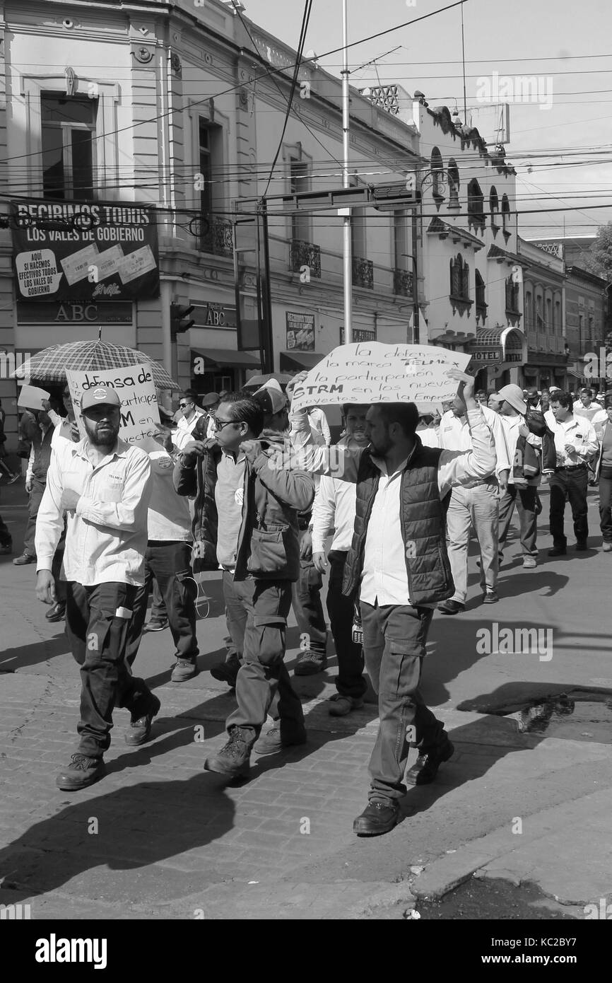 Manifestation in Toluca Mexico Stock Photo
