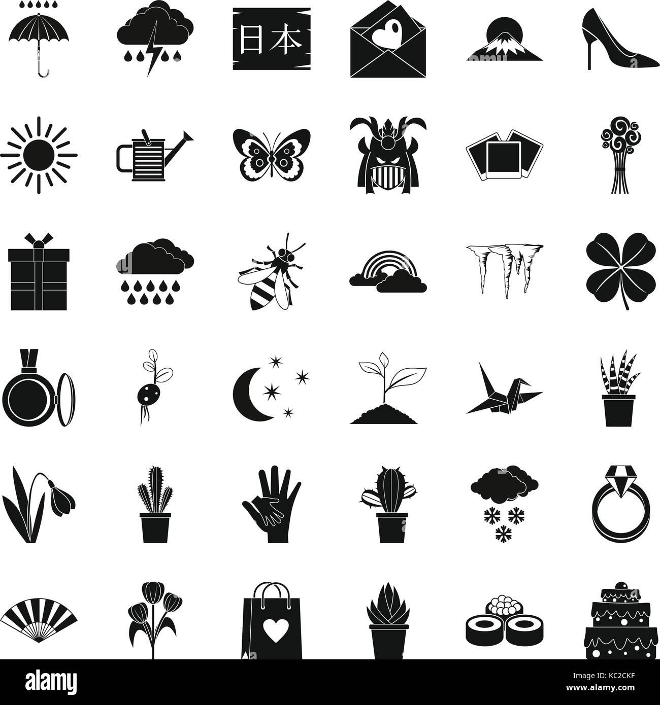 Photo icons set, simle style Stock Vector Image & Art - Alamy
