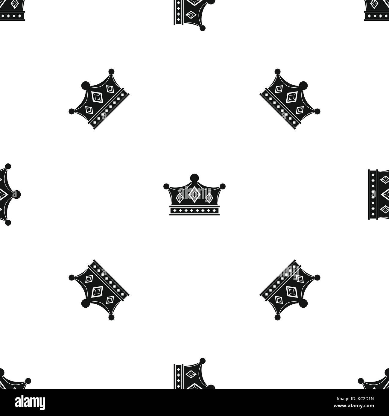Prince crown pattern seamless black Stock Vector Image & Art - Alamy