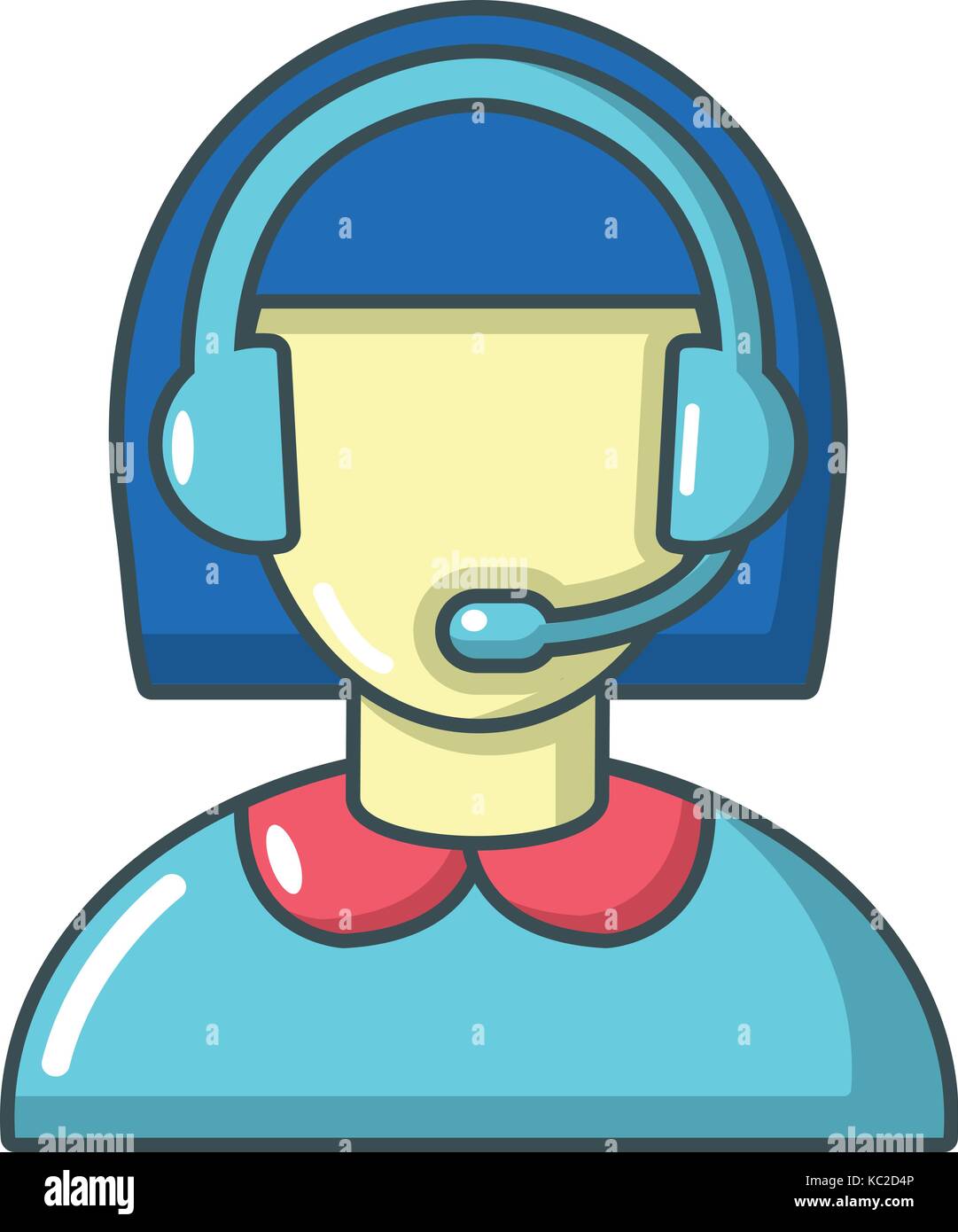 Operator icon, cartoon style Stock Vector Image & Art - Alamy