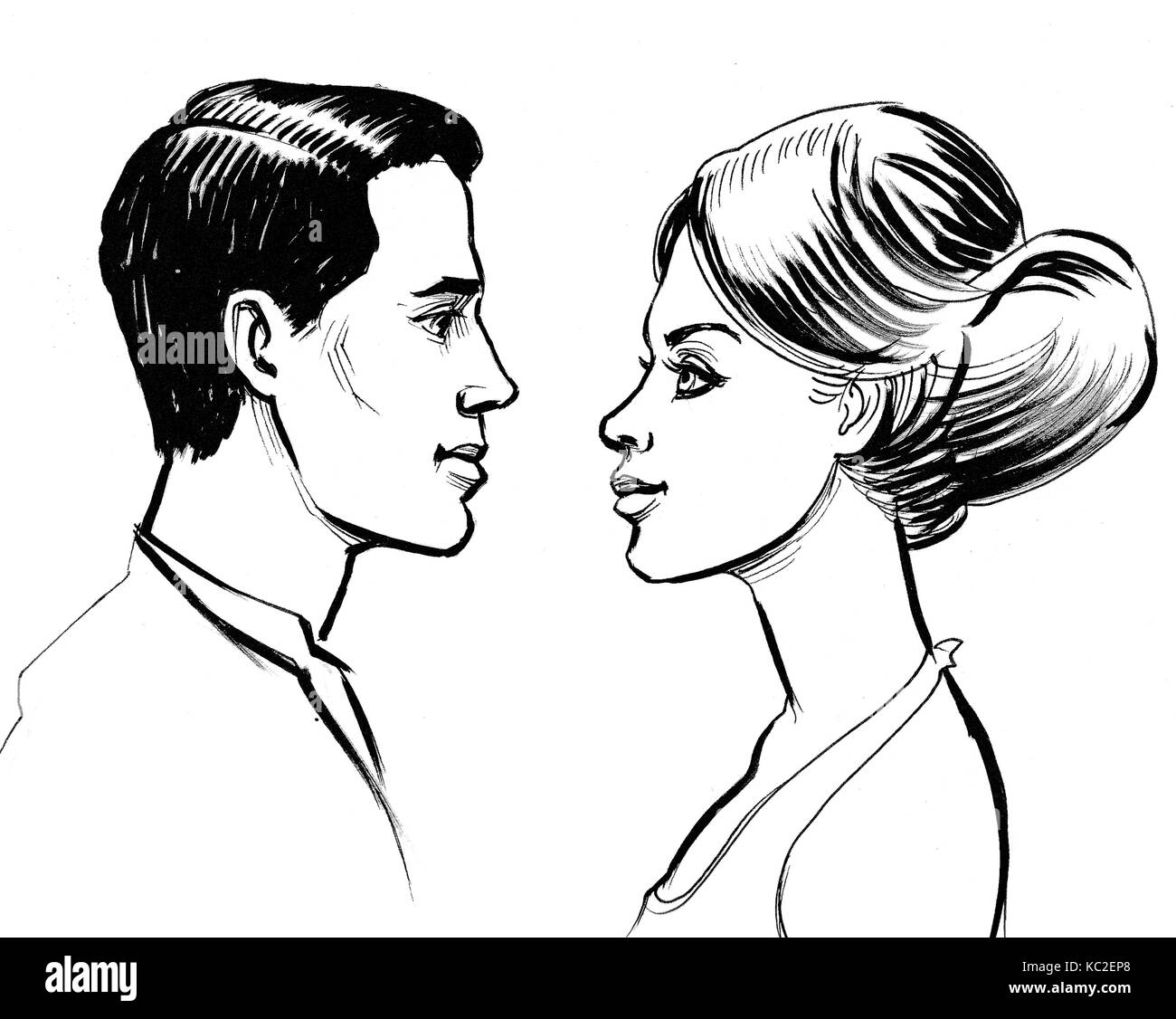 Man and woman Stock Photo - Alamy
