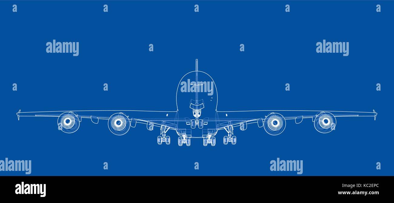 Passenger aircraft. Vector Stock Vector Image & Art - Alamy