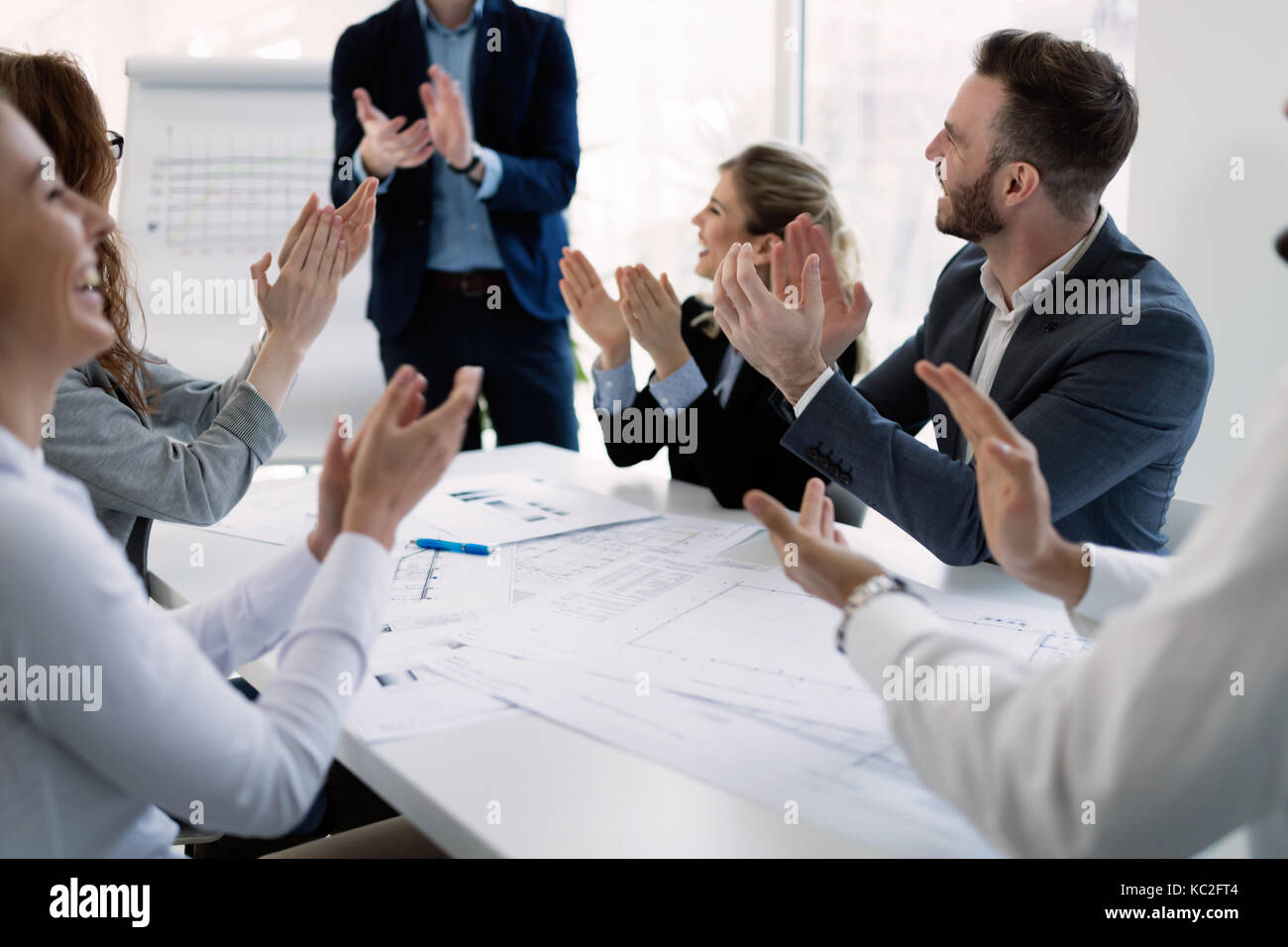 Group of architects working together on project Stock Photo Alamy